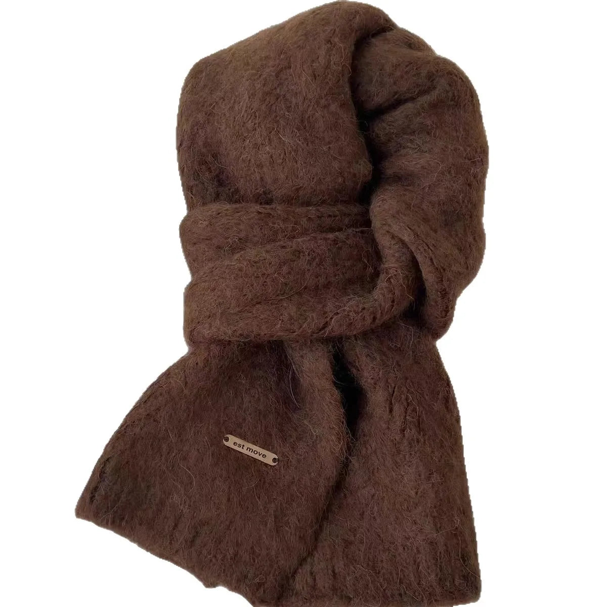 Women's Scarves Autumn Winter Thickened Warm Soft For Girl Comfortable New Sweet Simple Mink Fur Knitted Korean Versatile Scarfs