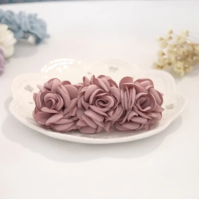 Hair Accessories Korean Tiara Ladies There Flower Hairclips Top Spring Cross Clip Head Jewelry Women Bridal Wedding Headpieces