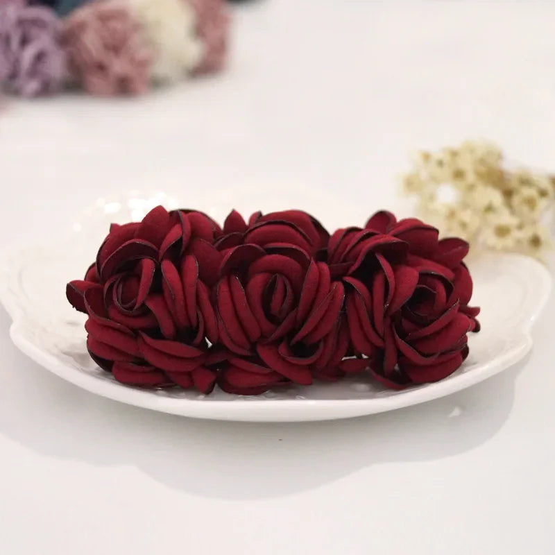 Hair Accessories Korean Tiara Ladies There Flower Hairclips Top Spring Cross Clip Head Jewelry Women Bridal Wedding Headpieces
