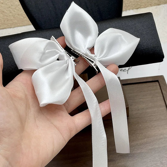 2 PCS Children's Hair Accessories Lovely Side Bow Hairpins Girls Hairgrip Hair Clips Headwear
