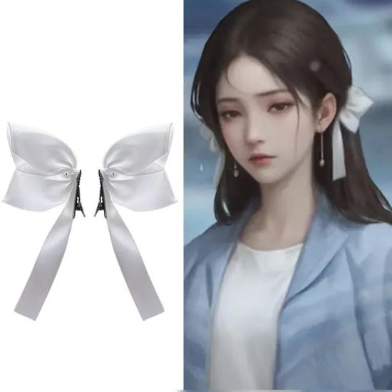 2 PCS Children's Hair Accessories Lovely Side Bow Hairpins Girls Hairgrip Hair Clips Headwear