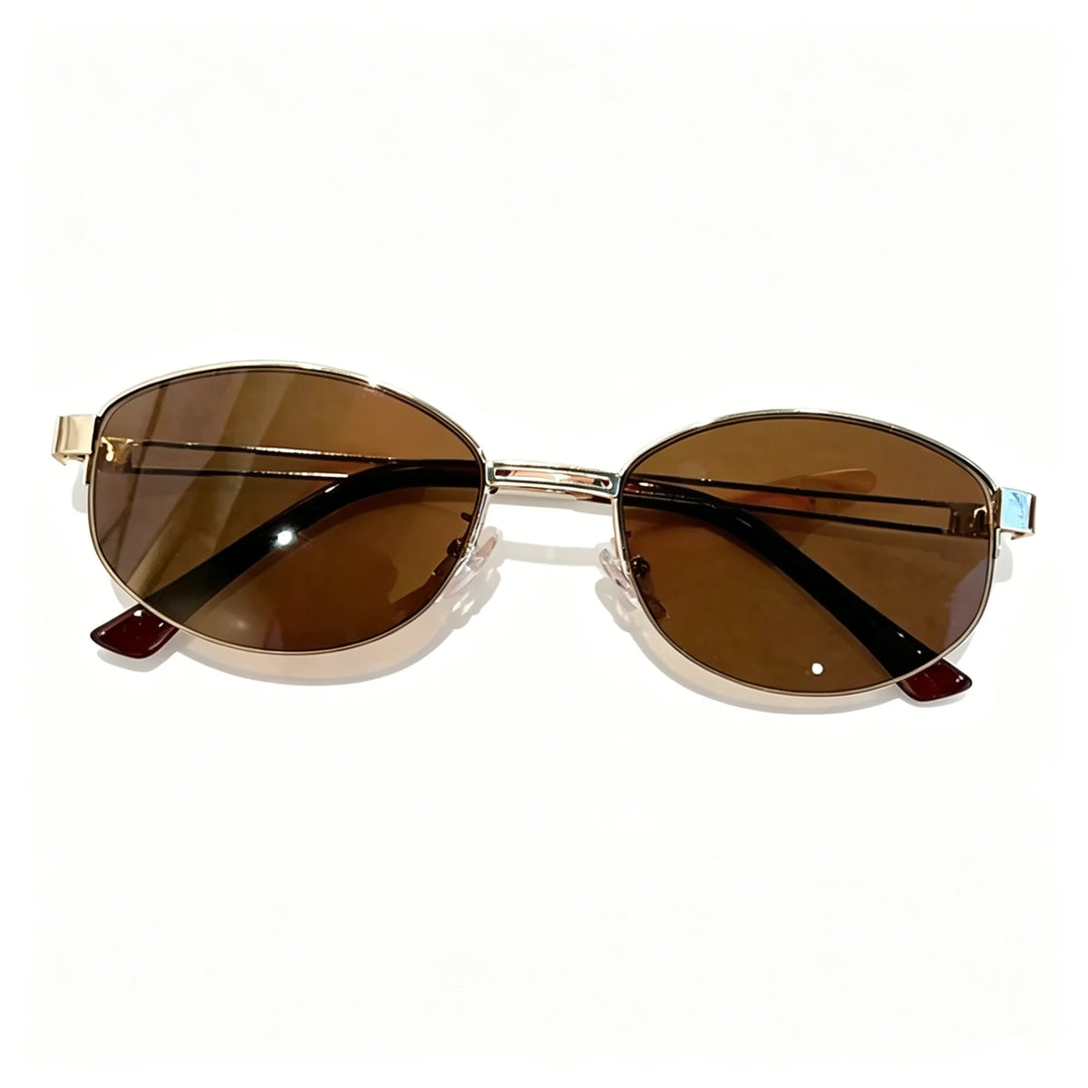 Glasses for Woman, Man Sunglasses – Oval Metal Frame UV400 Sunglasses, Fashionable Outdoor Sun Glasses
