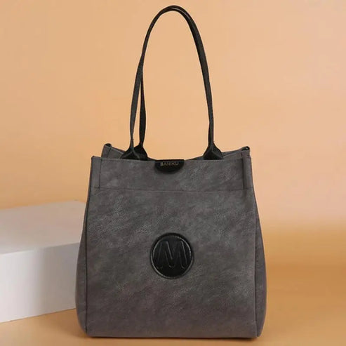 Large Capacity Bucket Bag Minimalist Handheld Shoulder Bag Casual Portable Tote for Women Daily Travel Accessory