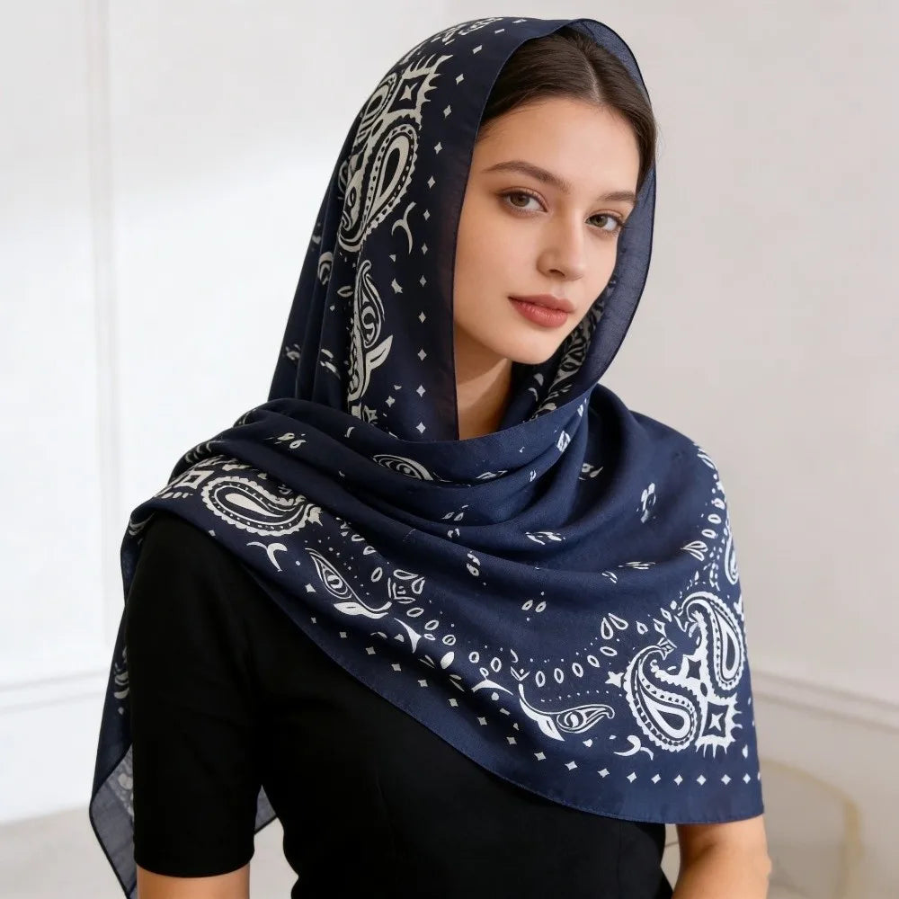 Simple Thin Square Scarf Korean Style Breathable Small Scarves 90cm Scarf Hair Band Square Handkerchief Beach