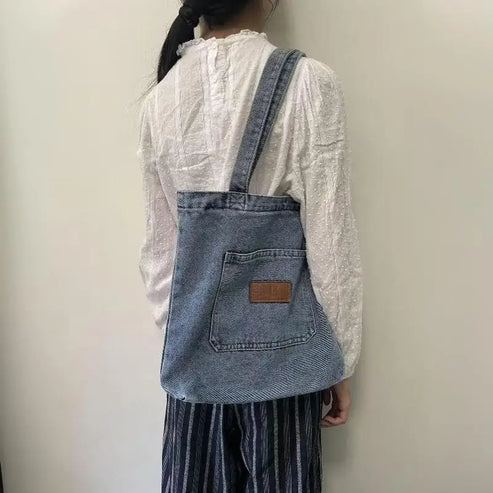 Denim Designer Handbag Luxury Designer Tote Bag Fashionalbe Clutch Bags SolidColor Underarm Simple Female Commuter Handbags 202