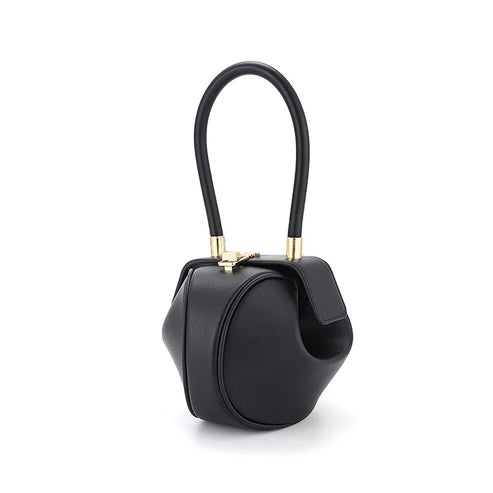Bowling Spherical Women's Handbag Luxury Brand Designer Hobos Bag Fashion Mini Round Shoulder Bags PU Leather Female Purse