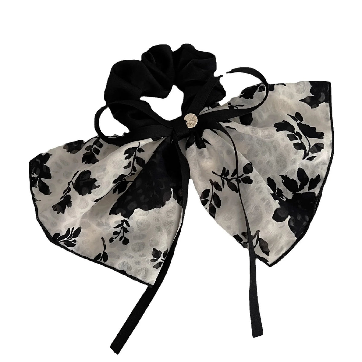 1PC Hair Accessories, New, Elegant, Flower, Flutter, Ribbon, Bow, Vintage, Large Intestine Hair Loop, Premium, Headpiece, Headba