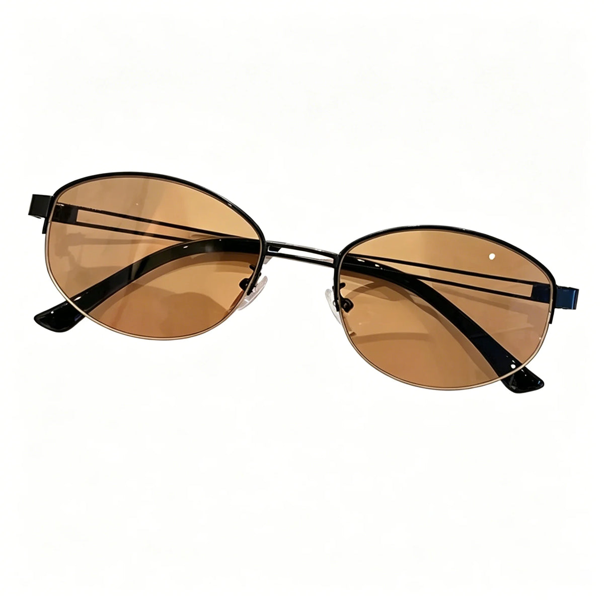 Glasses for Woman, Man Sunglasses – Oval Metal Frame UV400 Sunglasses, Fashionable Outdoor Sun Glasses