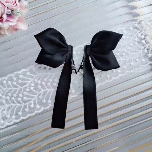2 PCS Children's Hair Accessories Lovely Side Bow Hairpins Girls Hairgrip Hair Clips Headwear