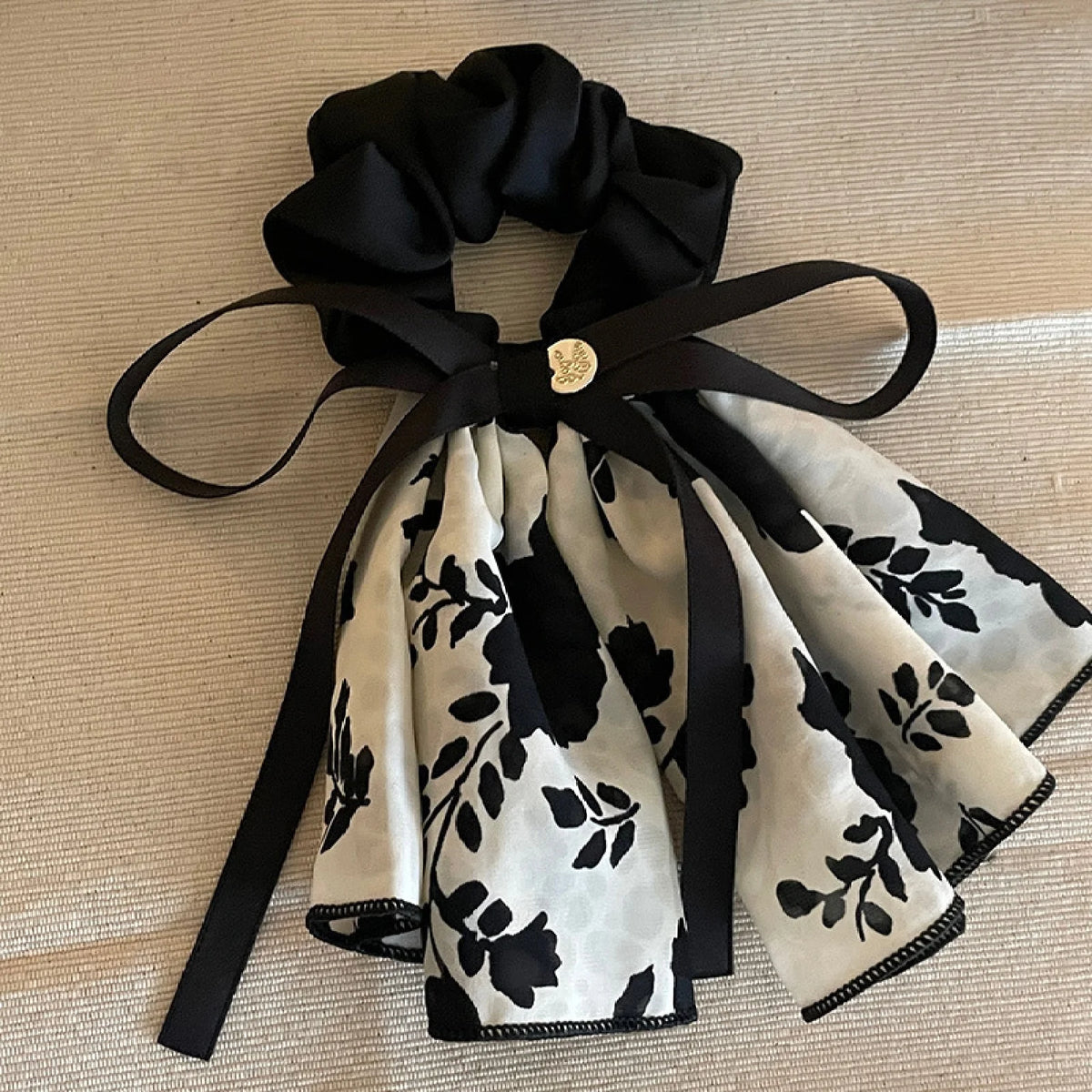 1PC Hair Accessories, New, Elegant, Flower, Flutter, Ribbon, Bow, Vintage, Large Intestine Hair Loop, Premium, Headpiece, Headba