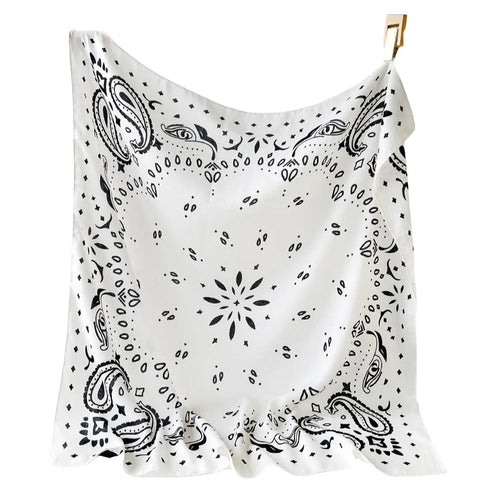 Simple Thin Square Scarf Korean Style Breathable Small Scarves 90cm Scarf Hair Band Square Handkerchief Beach