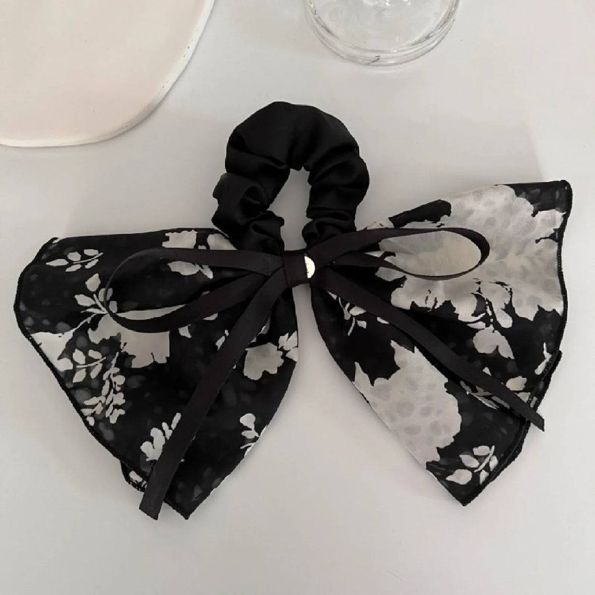1PC Hair Accessories, New, Elegant, Flower, Flutter, Ribbon, Bow, Vintage, Large Intestine Hair Loop, Premium, Headpiece, Headba