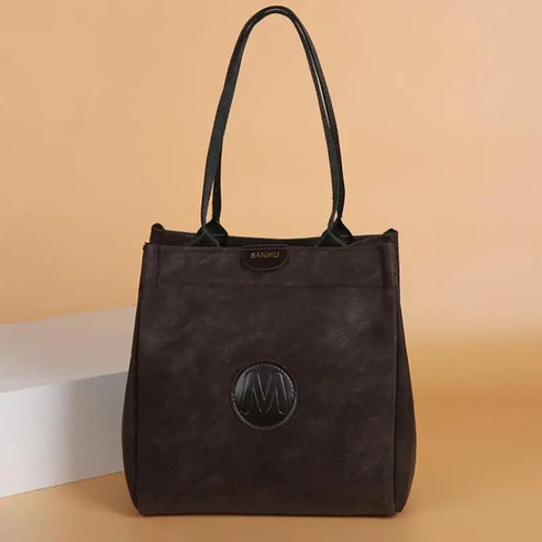 Large Capacity Bucket Bag Minimalist Handheld Shoulder Bag Casual Portable Tote for Women Daily Travel Accessory