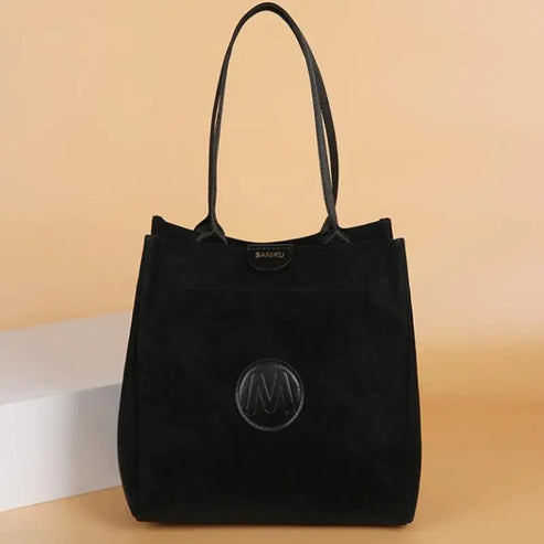 Large Capacity Bucket Bag Minimalist Handheld Shoulder Bag Casual Portable Tote for Women Daily Travel Accessory