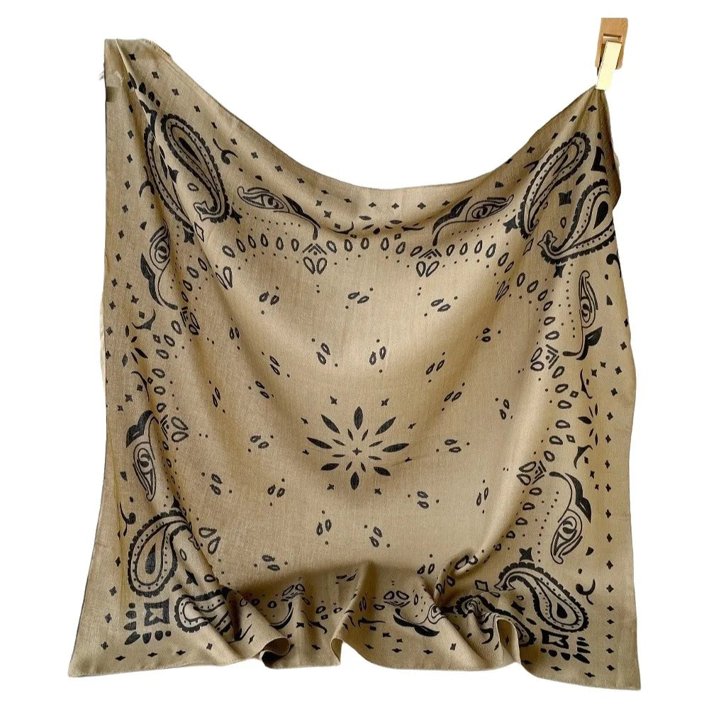 Simple Thin Square Scarf Korean Style Breathable Small Scarves 90cm Scarf Hair Band Square Handkerchief Beach
